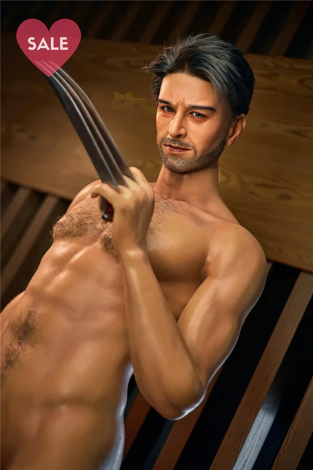 Irontech 176cm Silicone Male - Wolverine